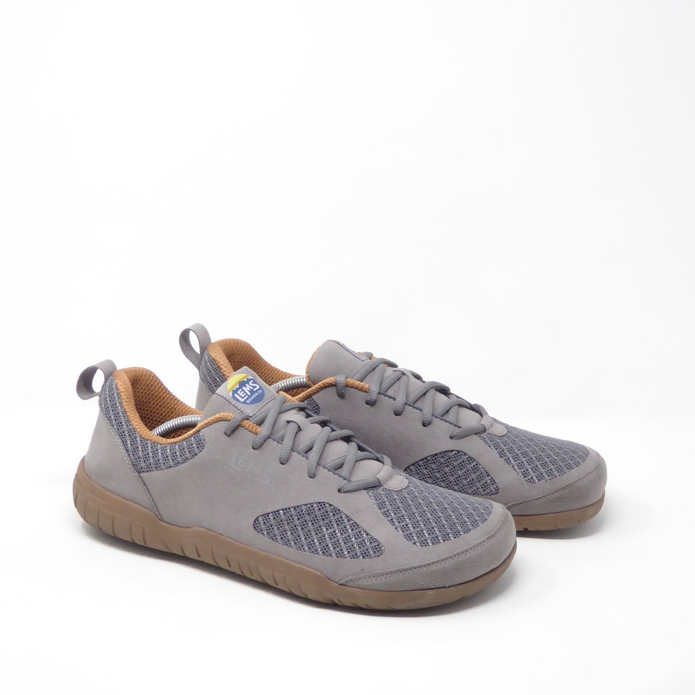 Lems Mens Primal 3 Slate Gray Minimalist Barefoot Sneakers Shoes Size 12.5